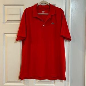 Lacoste Sport Men's Red Polo Shirt Size 7